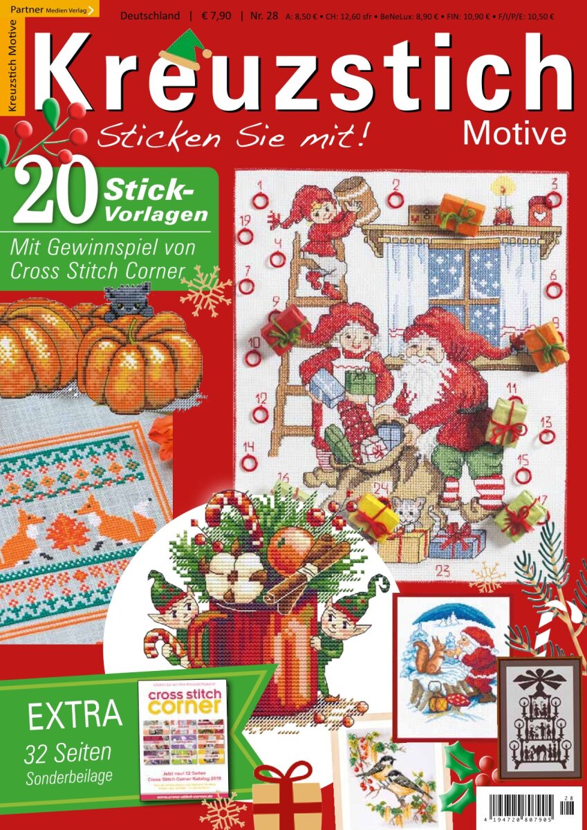 Dein Kreuzstich Magazin 2/2023 "OSTERKRANZ, FRÜHLINGSLANDSCHAFT & FRAU