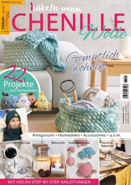 Chenille Wolle - Häkeln Spezial 1/2026 Printausgabe