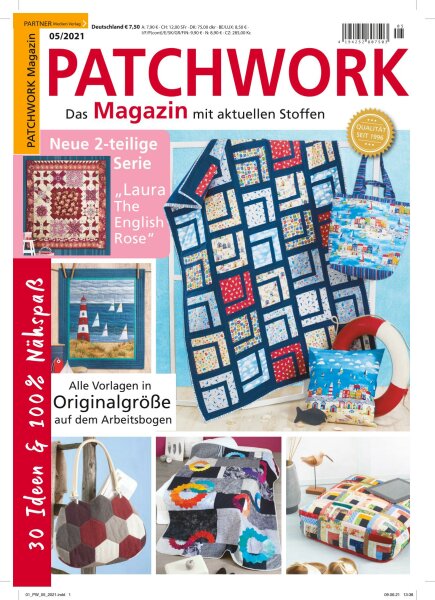 Patchwork Magazin 5/2021 - 30 Ideen & 100% Nähspaß
