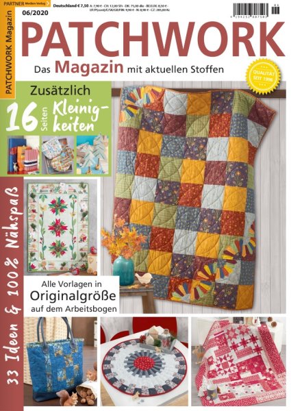 Patchwork Magazin 6/2020 - 16 Seiten Kleinigkeiten Printausgabe