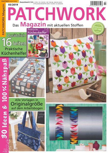 Patchwork Magazin 3/2019 - 16 Seiten Küchenhelfer E-Paper