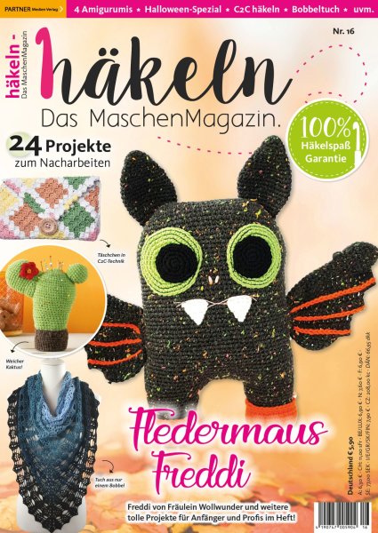 Häkeln-das Maschenmagazin 16/2019 - Fledermaus Freddi Printausgabe oder E-Paper