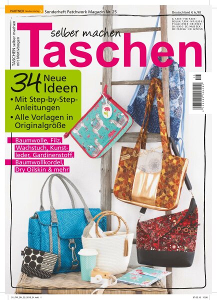 Taschen selber machen - Patchwork Magazin Sonderheft 25/2019 Printausgabe oder E-Paper