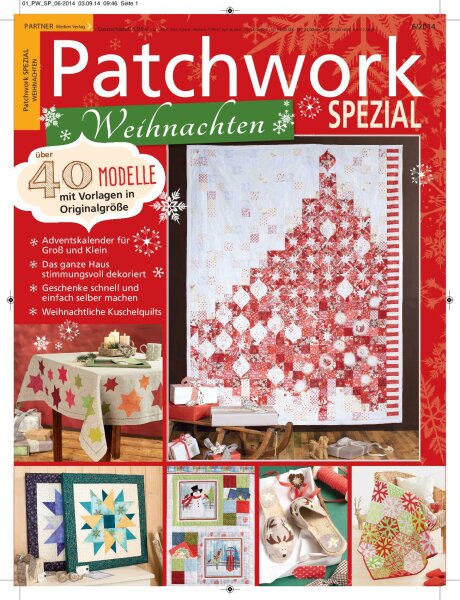 Patchwork und Nähen 6/2014 - Weihnachten Printausgabe oder  E-Paper