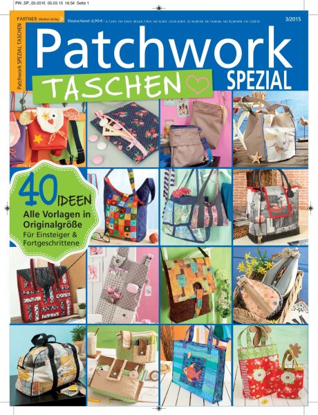 Patchwork und Nähen 3/2015 - Taschen Printausgabe oder E-Paper