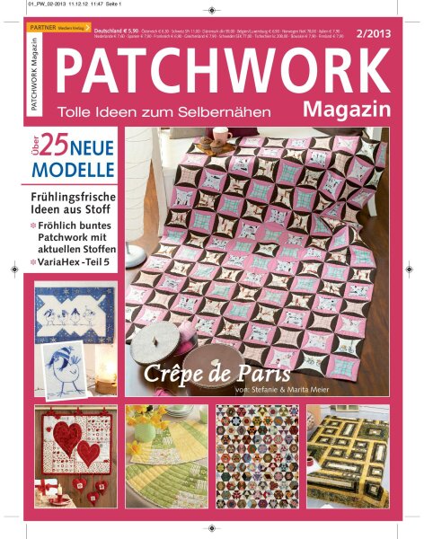 Patchwork Magazin 2/2013 Printausgabe oder E-Paper