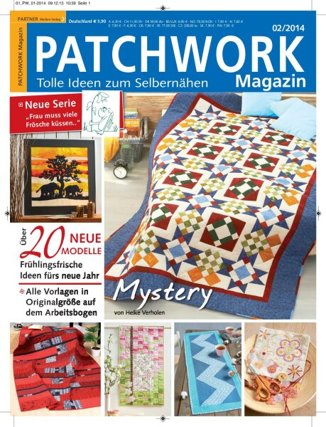 Patchwork Magazin 2/2014 Printausgabe oder E-Paper