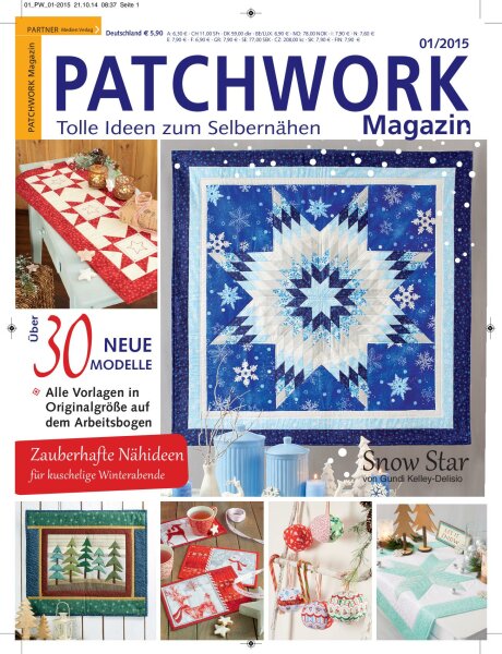 Patchwork Magazin 1/2015 Printausgabe oder E-Paper