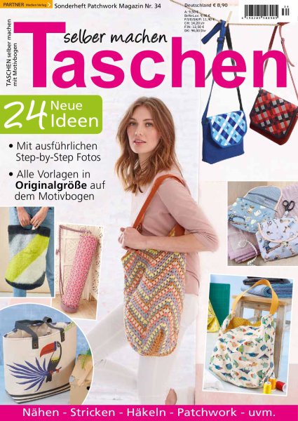 Taschen selber machen - Patchwork Magazin Sonderheft 34/2022 Printausgabe oder E-Paper
